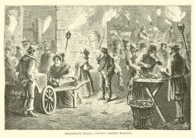 Ontbijtkraam, Covent Garden Market door English School