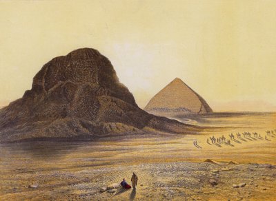 Bakstenen Piramides van Dashour, Egypte, Ex V 5 18 door English School
