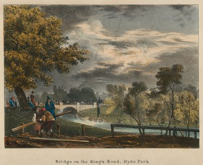 Brug op de Kings Road, Hyde Park, Londen door English School