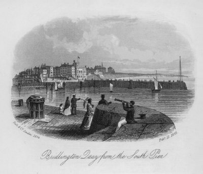 Bridlington Quay vanaf de Zuidpier door English School