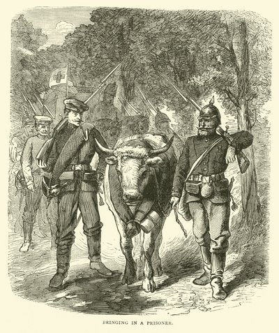 Een gevangene binnenbrengen, september 1870 door English School