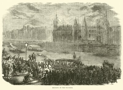 De gewonden binnenbrengen, november 1870 door English School