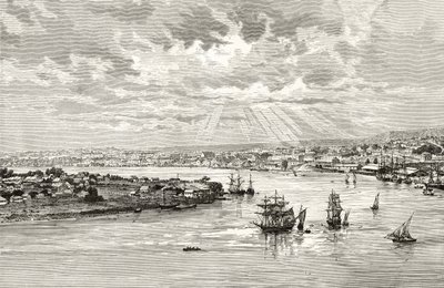Haven van Brisbane, Australië, c.1880, uit 