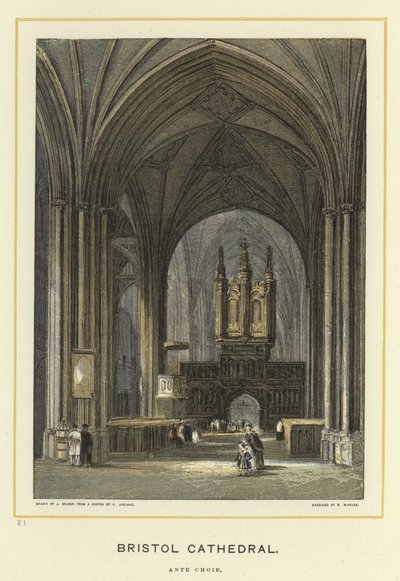 Bristol Kathedraal, voorkoor door English School
