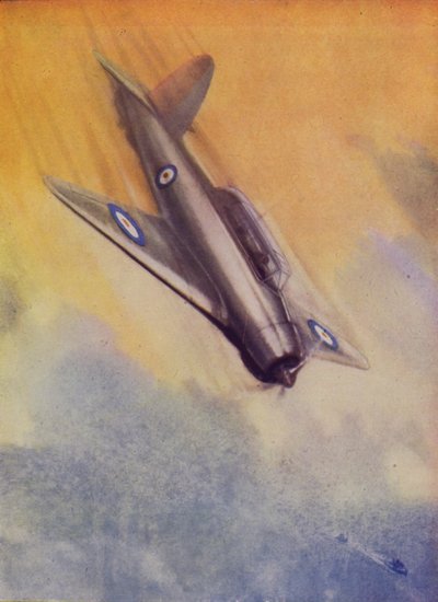 Britse Blackburn Skua duikbommenwerper van de Fleet Air Arm door English School