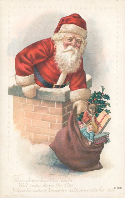 Britse Kerstkaart door English School