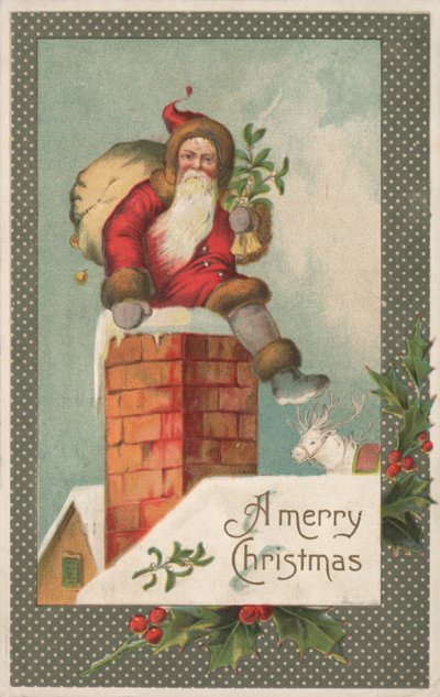 Britse Kerstkaart door English School