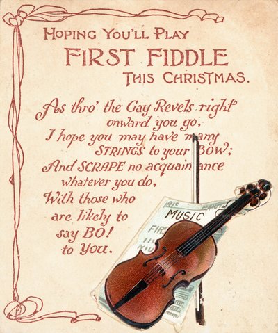 Britse kerstkaart door English School