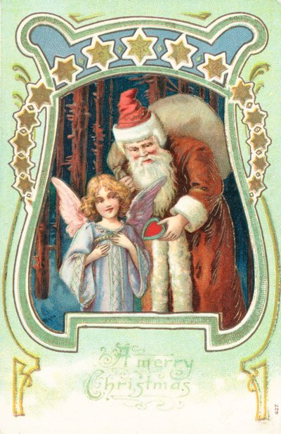 Britse kerstkaart door English School