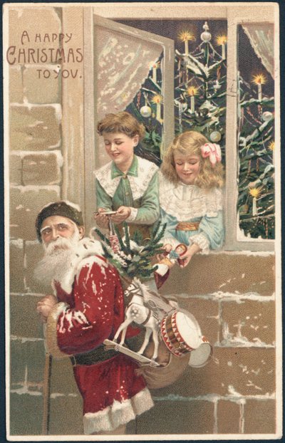 Britse kerstkaart door English School