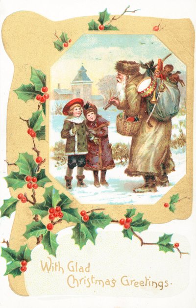 Britse kerstkaart door English School