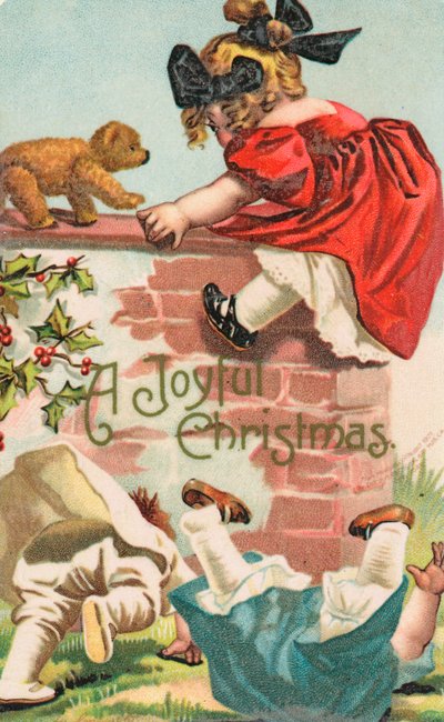 Britse kerstkaart door English School