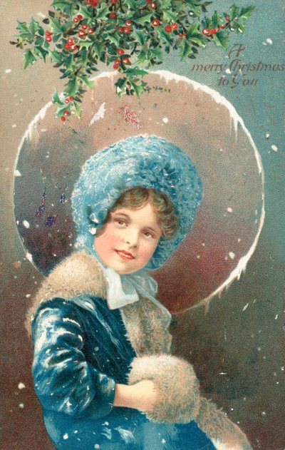 Britse kerstkaart door English School