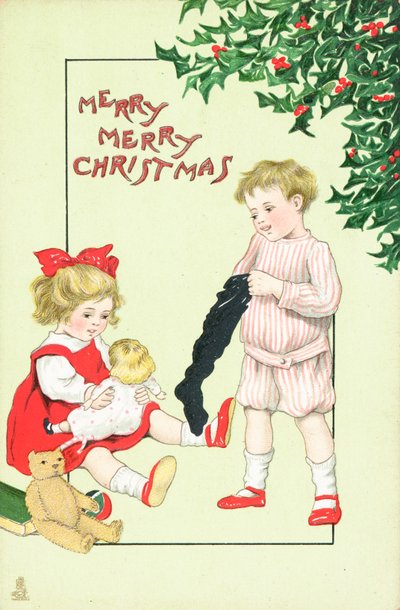 Britse kerstkaart door English School