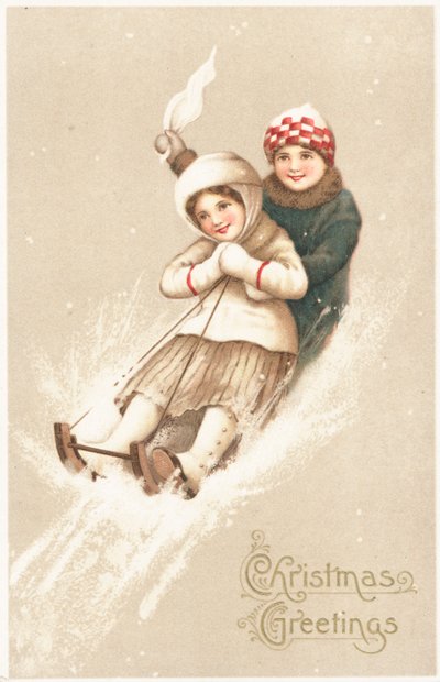 Britse kerstkaart door English School