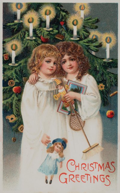 Britse kerstkaart door English School