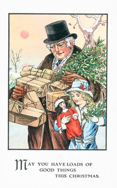 Britse kerstkaart door English School