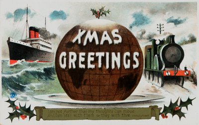 Britse kerstkaart door English School