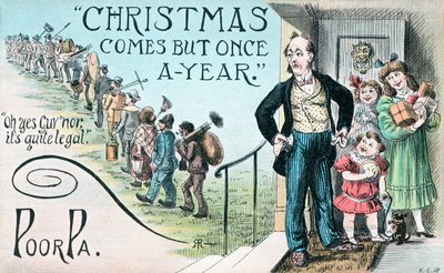 Britse kerstkaart door English School