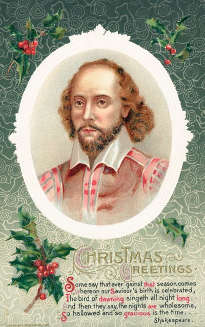Britse kerstkaart door English School
