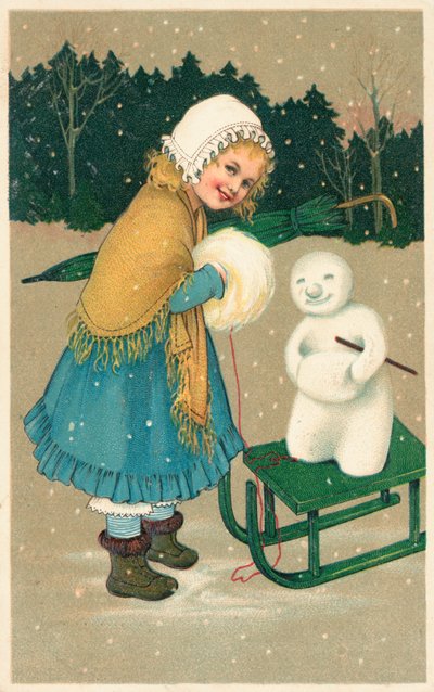 Britse kerstkaart door English School