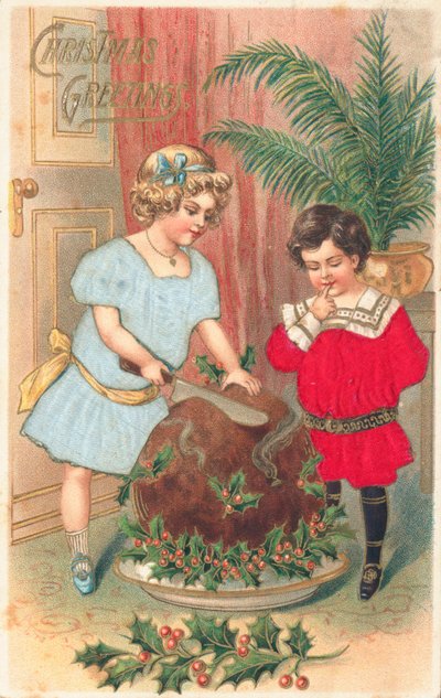Britse kerstkaart door English School