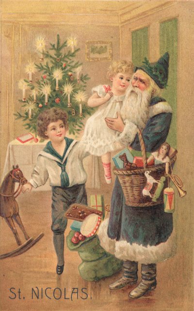 Britse kerstkaart door English School