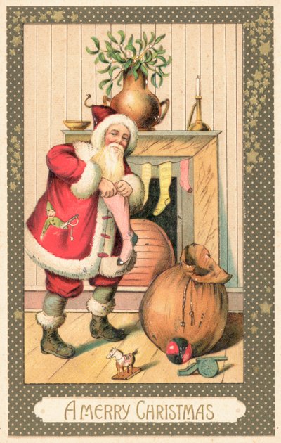 Britse kerstkaart door English School