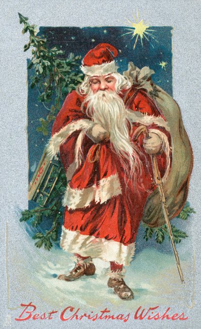 Britse kerstkaart door English School
