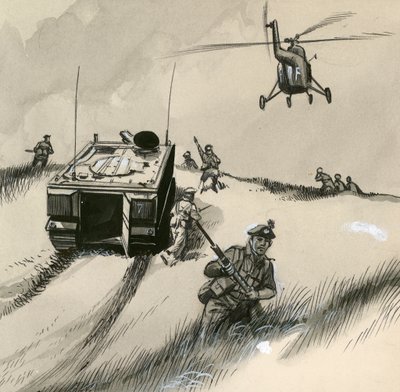 Britse soldaten van de jaren 1960 door English School