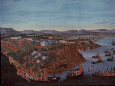 Britten veroveren Quebec in Canada van de Fransen in 1759 door English School