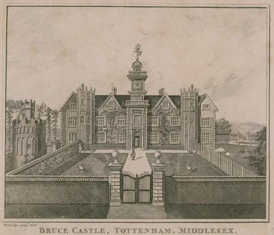 Bruce Castle, Tottenham, Londen; een uitzicht genomen in 1686 door English School
