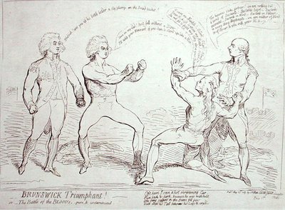 Brunswick Triumphant! gepubliceerd door J. Aitken in 1789 door English School