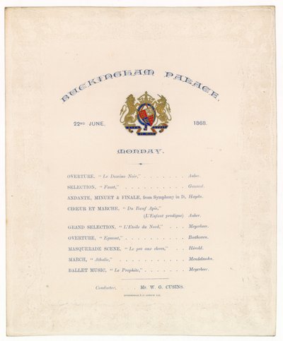 Concert in Buckingham Palace, 22 juni 1868 door English School