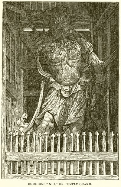 Boeddhistische Nio, of Tempelwacht door English School