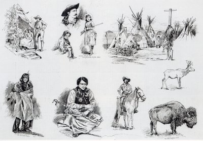 Buffalo Bills Wild West Show, 1887 door English School