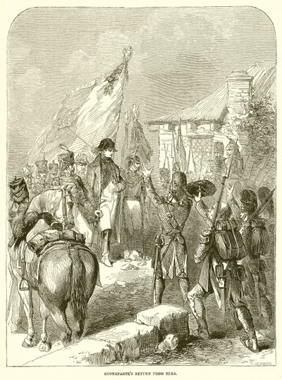 Terugkeer van Buonaparte uit Elba door English School