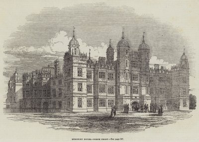 Burghley House, noordzijde door English School