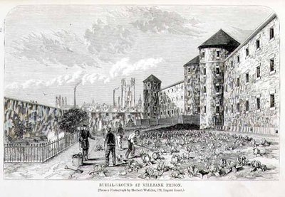 Begraafplaats bij Millbank Prison, uit 