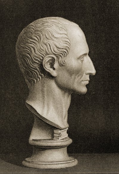 Buste van Gaius Germanicus Caesar (AD12-41) door English School