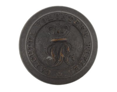 Knop, Calcutta Vrijwillige Schutters, voor 1901 door English School