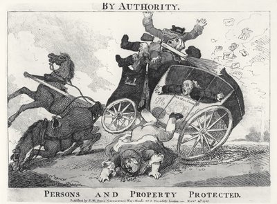 By Authority. Persons and Property Protected, uitgegeven door S.W. Fores, 1785 door English School