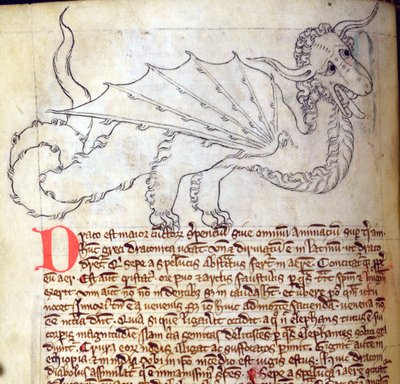Draak, uit Bestiarium door English School