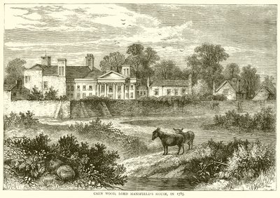 Caen Wood, Huis van Lord Mansfield in 1785 door English School