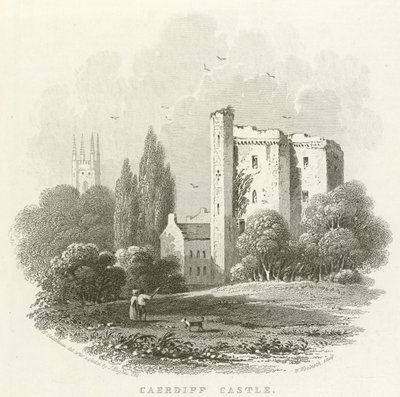 Caerdiff Kasteel door English School