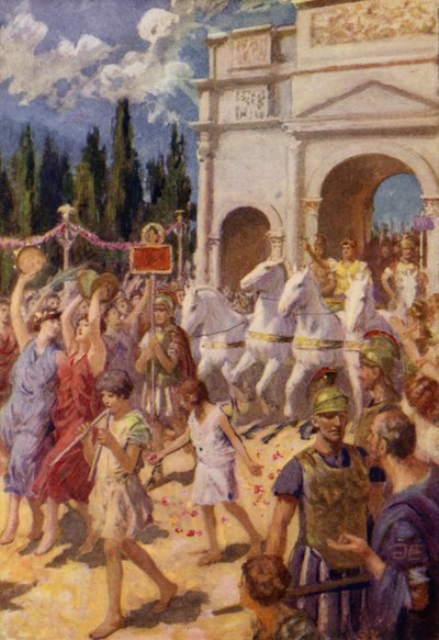 Caesar passeert door English School