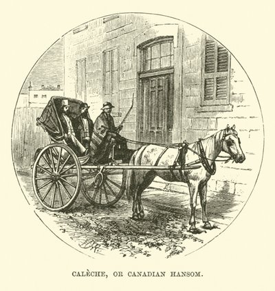 Caleche, of Canadese Hansom door English School
