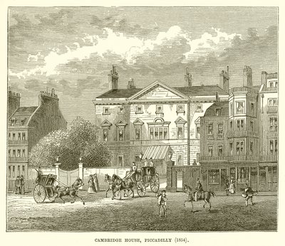 Cambridge House, Piccadilly (1854) door English School