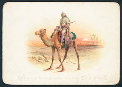 Camel Corps kerstkaart door English School