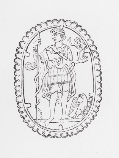 Camee van St Albans (gravure) door English School